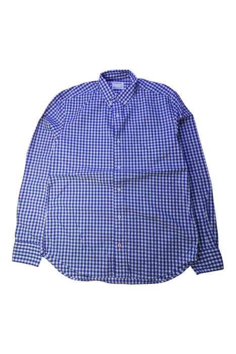 A Blue Long Sleeve Shirts from Crewcuts in size 14Y for boy. (Front View)