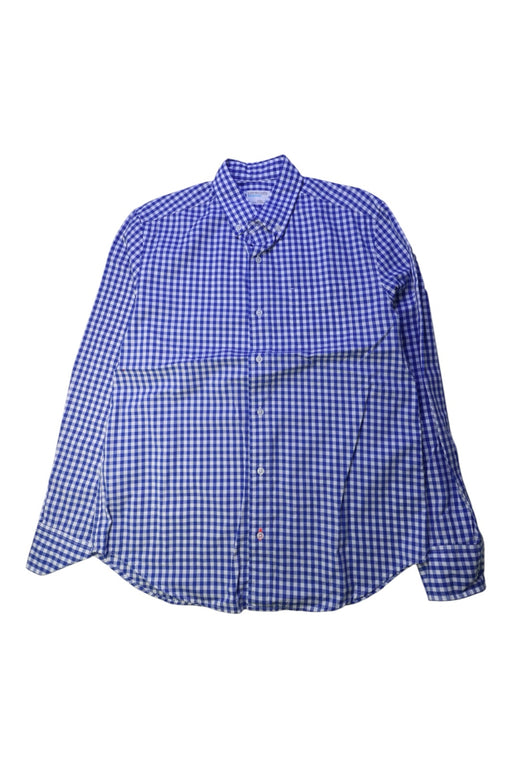 A Blue Long Sleeve Shirts from Crewcuts in size 14Y for boy. (Front View)