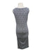 A Blue Sleeveless Dresses from Seraphine in size Maternity-M for maternity. (Back View)