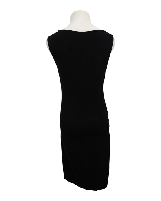 A Black Sleeveless Dresses from Seraphine in size Maternity-S for maternity. (Back View)