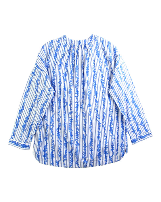 A Blue Long Sleeve Shirts from Burberry in size 10Y for girl. (Back View)