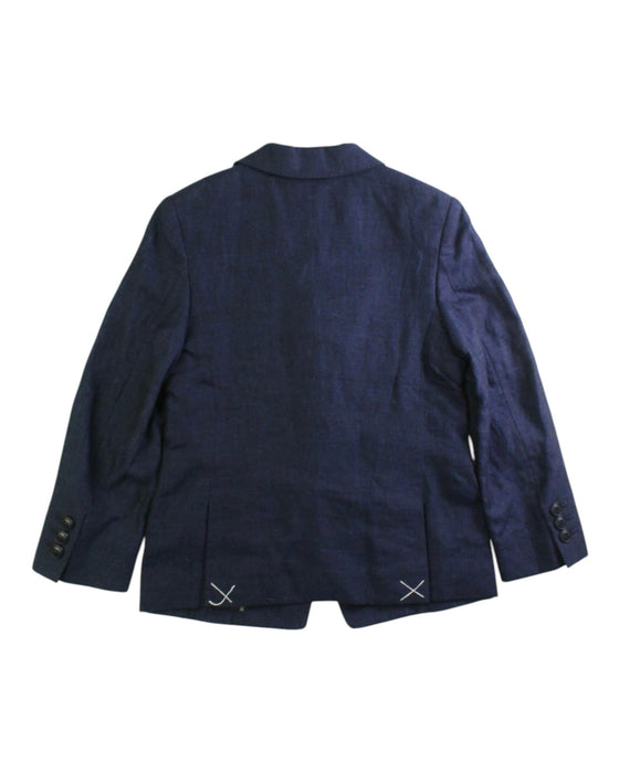 A Navy Blazers from Burberry in size 6T for boy. (Back View)