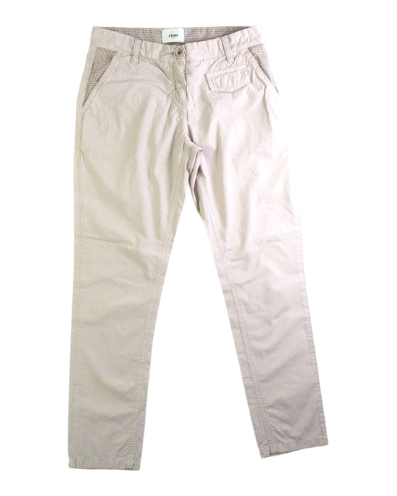 A Beige Casual Pants from Fendi in size 8Y for boy. (Front View)