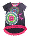 A Multicolour Short Sleeve Dresses from Desigual in size 7Y for girl. (Front View)