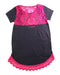A Multicolour Short Sleeve Dresses from Desigual in size 7Y for girl. (Back View)