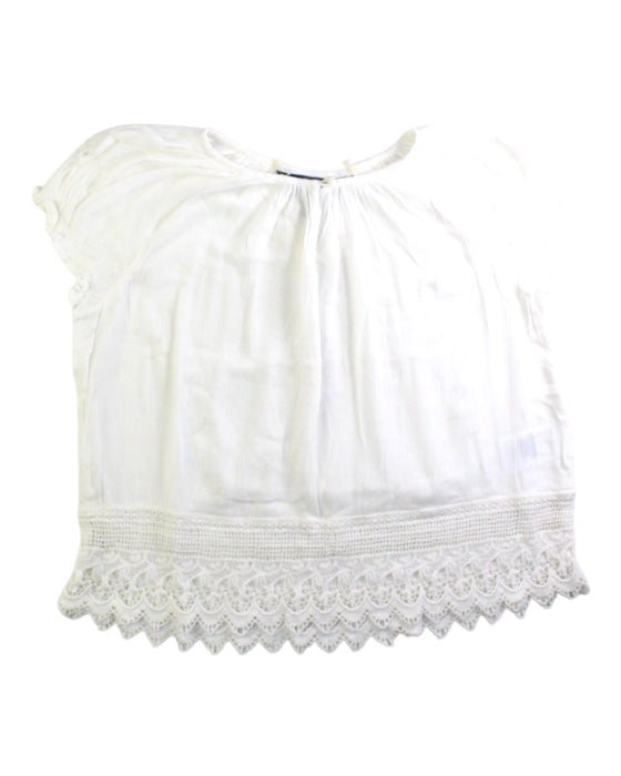 A White Short Sleeve Tops from Polo Ralph Lauren in size 6T for girl. (Front View)