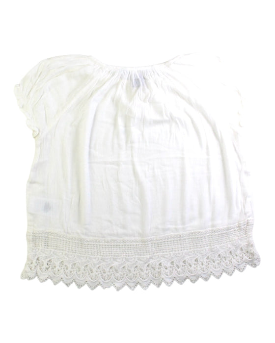 A White Short Sleeve Tops from Polo Ralph Lauren in size 6T for girl. (Back View)