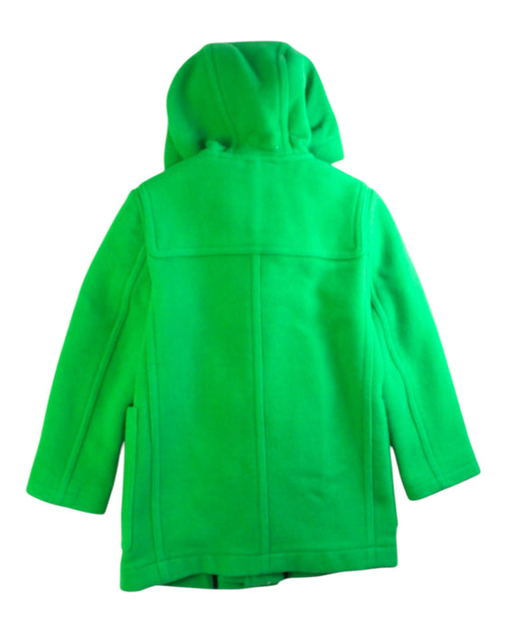 A Green Coats from Burberry in size 6T for girl. (Back View)