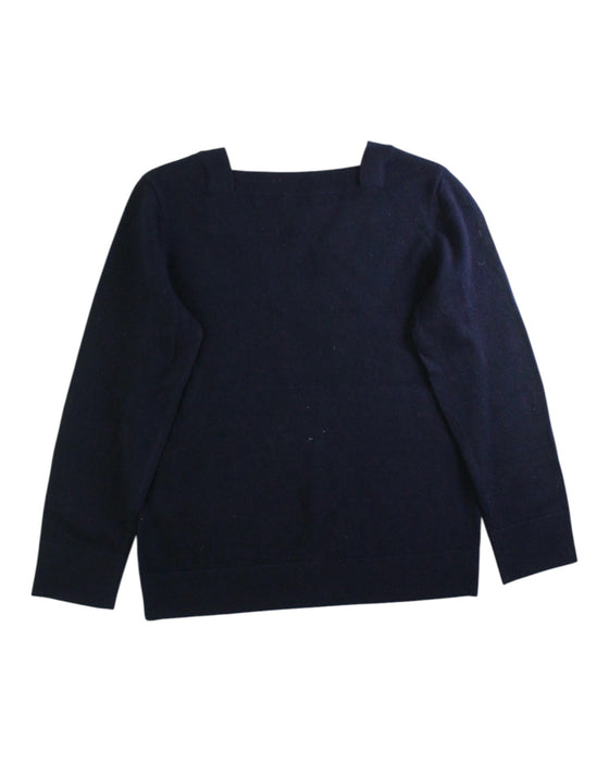 A Navy Long Sleeve Tops from Burberry in size 10Y for girl. (Back View)