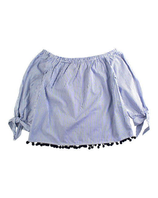 A Blue Long Sleeve Tops from Decjuba in size 10Y for girl. (Front View)