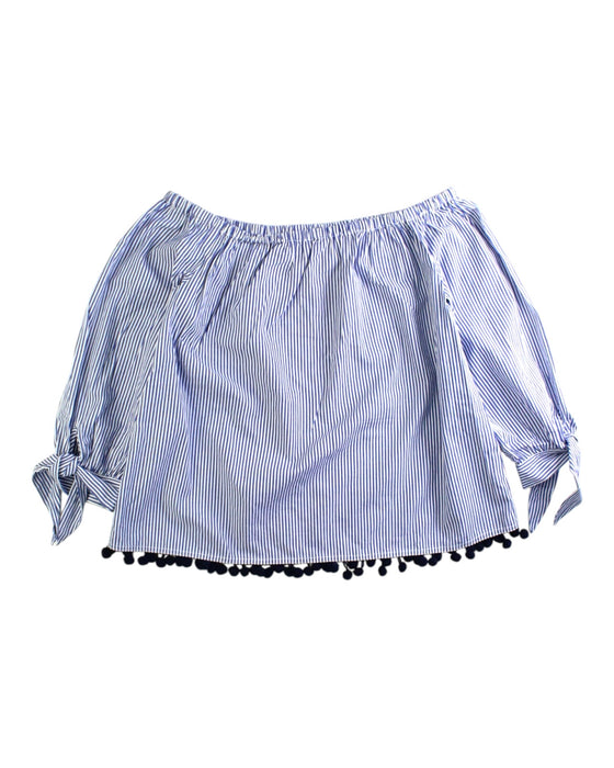A Blue Long Sleeve Tops from Decjuba in size 10Y for girl. (Front View)