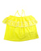 A Yellow Sleeveless Tops from Country Road in size 7Y for girl. (Back View)