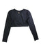 A Black Active Tops from Flo Dancewear in size 10Y for girl. (Back View)