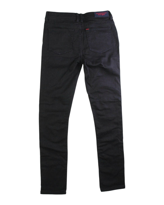 A Black Jeans from Burberry in size 10Y for boy. (Back View)