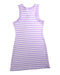 A Purple Sleeveless Dresses from Seed in size 8Y for girl. (Back View)