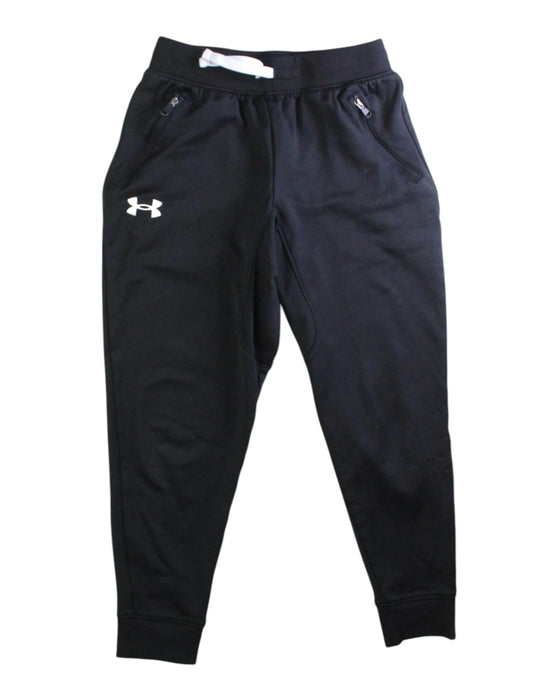 A Black Sweatpants from Under Armour in size 8Y for boy. (Front View)