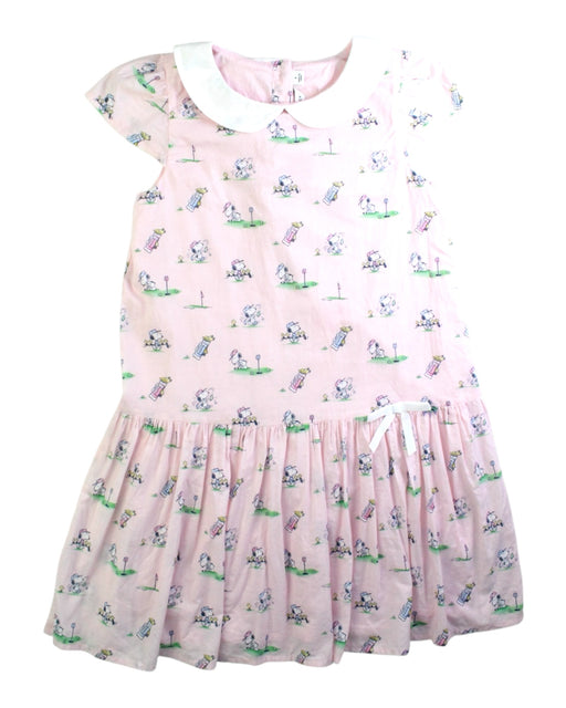 A Pink Short Sleeve Dresses from Janie & Jack in size 8Y for girl. (Front View)