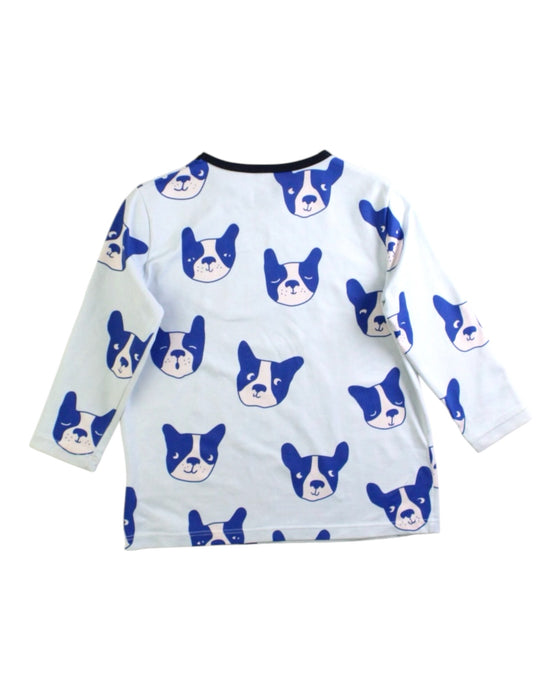 A Blue Rash Guards from Tinycottons in size 2T for boy. (Back View)