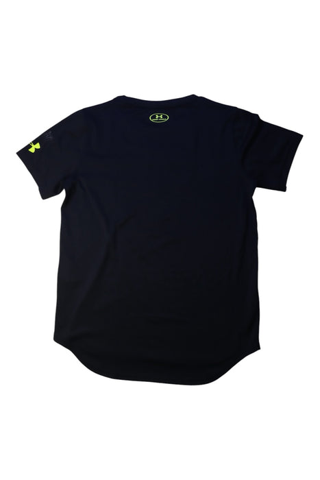 A Black Short Sleeve T Shirts from Under Armour in size 14Y for neutral. (Back View)