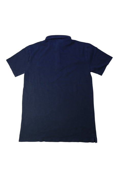 A Navy Short Sleeve Polos from Crewcuts in size 14Y for boy. (Back View)