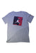 A Grey Short Sleeve T Shirts from Air Jordan in size 13Y for boy. (Front View)