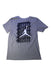 A Grey Short Sleeve T Shirts from Air Jordan in size 13Y for boy. (Front View)