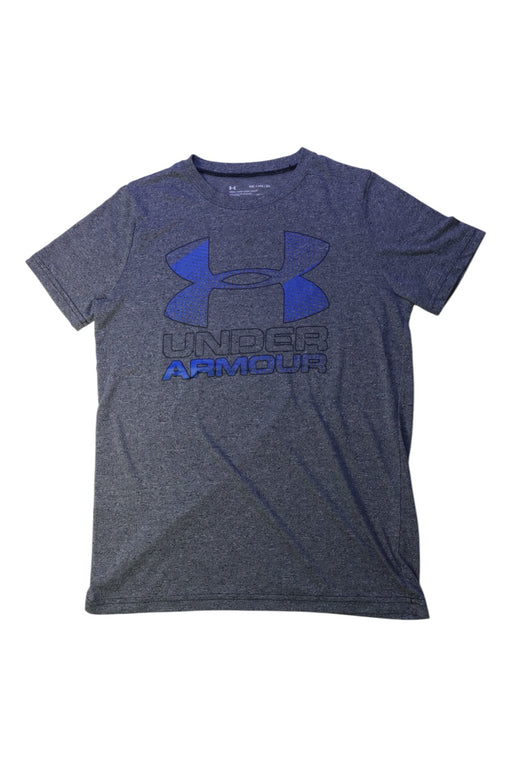 A Grey Short Sleeve T Shirts from Under Armour in size 14Y for boy. (Front View)