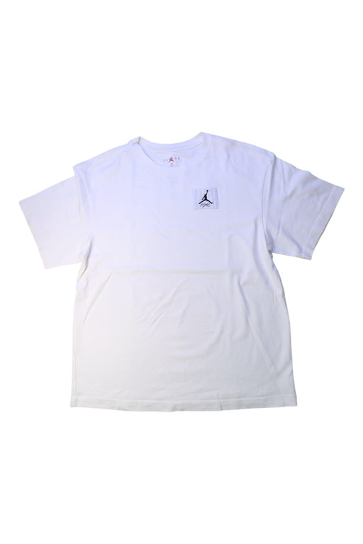 A White Short Sleeve T Shirts from Air Jordan in size 14Y for boy. (Front View)