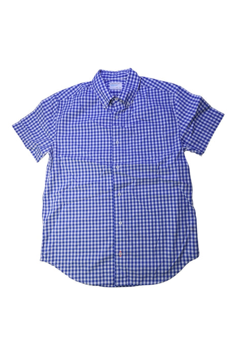 A Blue Short Sleeve Shirts from Crewcuts in size 14Y for boy. (Front View)