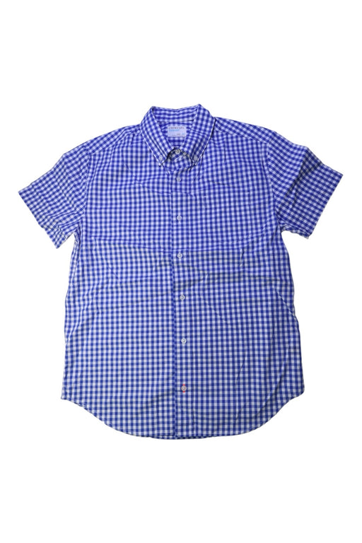 A Blue Short Sleeve Shirts from Crewcuts in size 14Y for boy. (Front View)