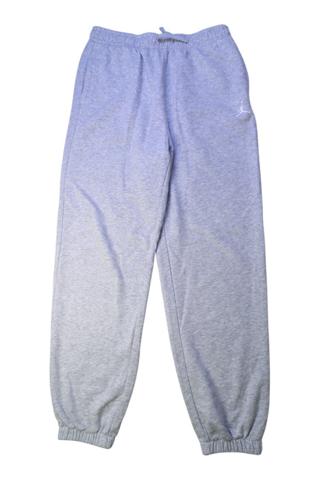 A Grey Sweatpants from Air Jordan in size 14Y for boy. (Front View)