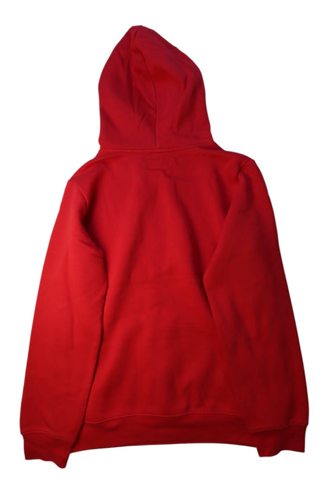A Red Hooded Sweatshirts from Air Jordan in size 14Y for boy. (Back View)