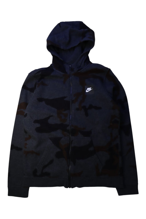 A Black Hooded Sweatshirts from Nike in size 14Y for boy. (Front View)