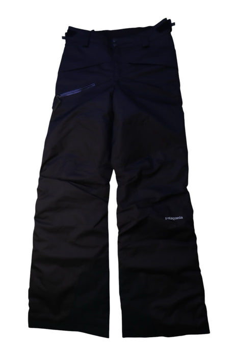 A Black Ski Pants & Salopettes from Patagonia in size 14Y for boy. (Front View)