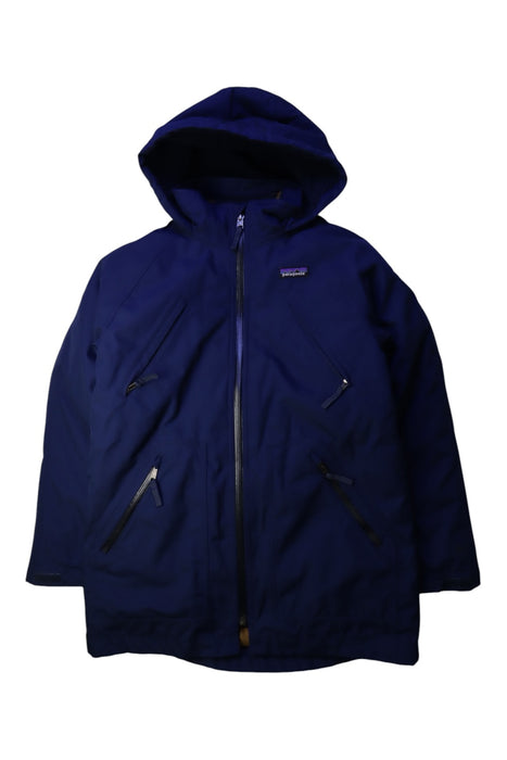 A Navy Puffer/Quilted Coats & Outerwear from Patagonia in size 12Y for boy. (Front View)