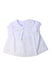 A White Sleeveless Tops from Jacadi in size 6-12M for girl. (Front View)