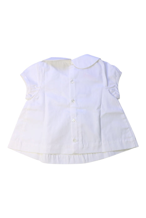 A White Sleeveless Tops from Jacadi in size 6-12M for girl. (Back View)