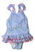 A Blue Swimsuits from Sunuva in size 12-18M for girl. (Front View)
