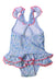 A Blue Swimsuits from Sunuva in size 12-18M for girl. (Back View)