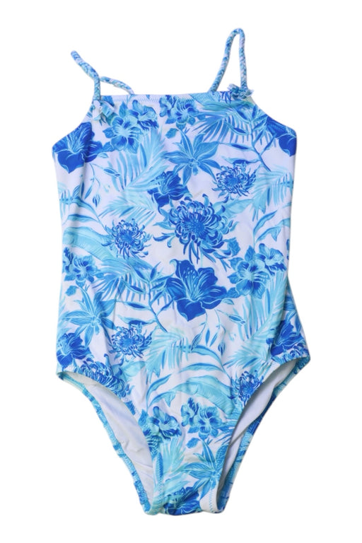A Blue Swimsuits from Vilebrequin in size 6T for girl. (Front View)