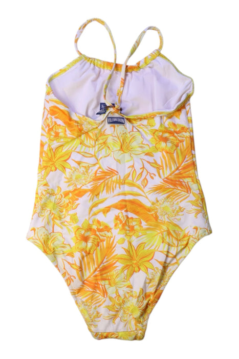 A Yellow Swimsuits from Vilebrequin in size 6T for girl. (Back View)