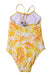A Yellow Swimsuits from Vilebrequin in size 6T for girl. (Back View)