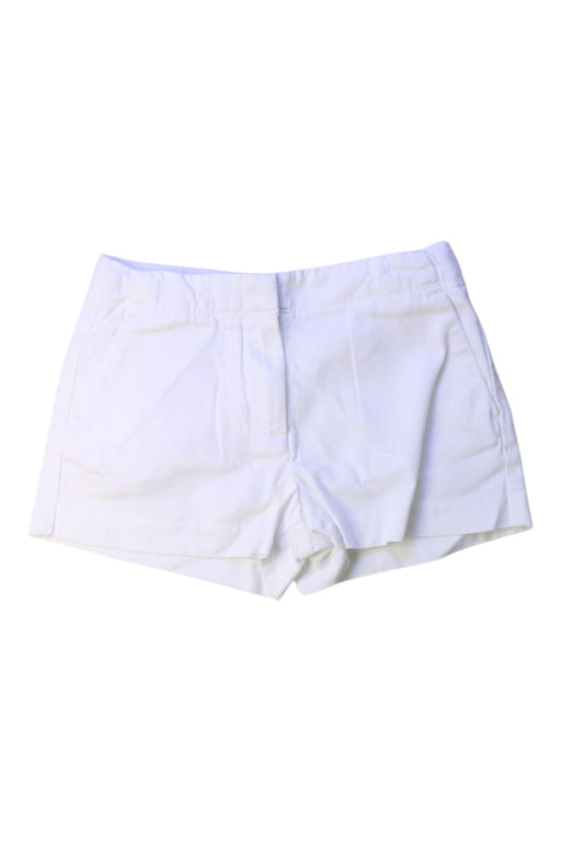 A White Shorts from Crewcuts in size 8Y for girl. (Front View)