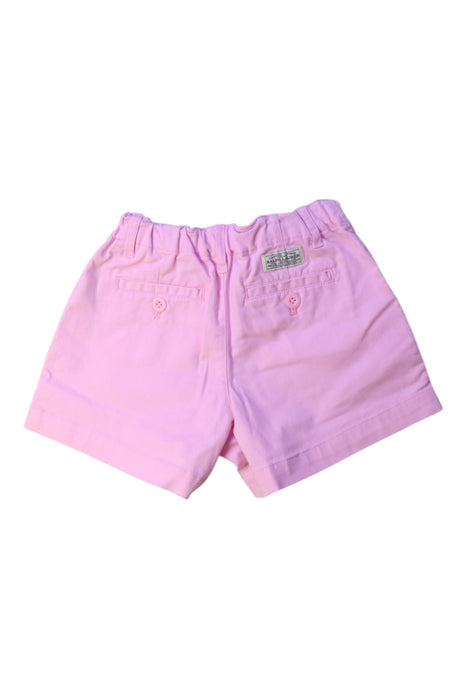 A Pink Shorts from Polo Ralph Lauren in size 7Y for girl. (Back View)