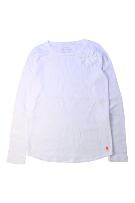 A White Long Sleeve Tops from Crewcuts in size 8Y for girl. (Front View)