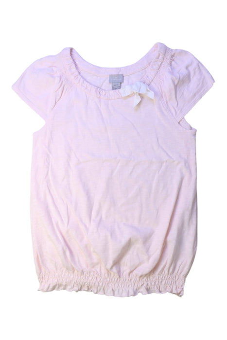 A Pink Short Sleeve Tops from Cyrillus in size 10Y for girl. (Front View)