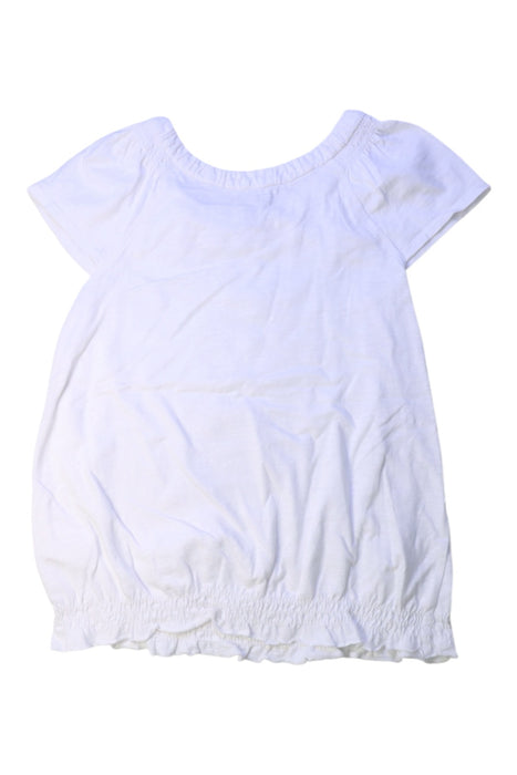 A White Short Sleeve Tops from Cyrillus in size 10Y for girl. (Back View)
