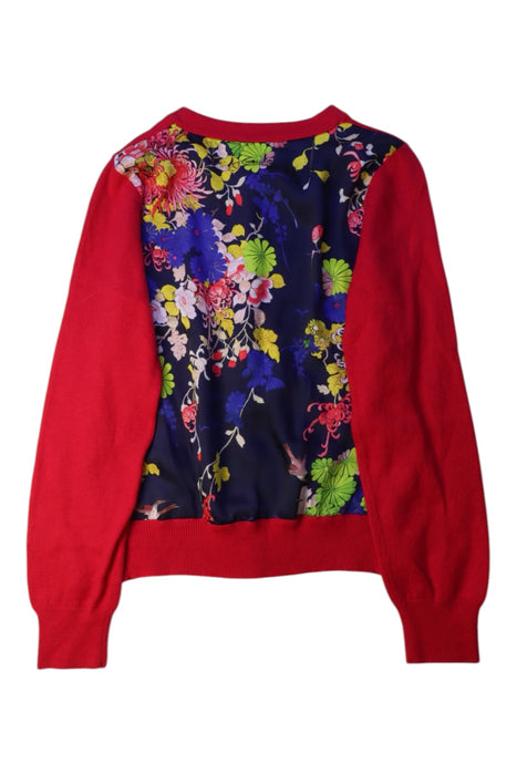 A Red Cardigans from Junior Gaultier in size 10Y for girl. (Back View)