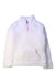 A White Zippered Sweatshirts from FatFace in size 8Y for girl. (Front View)