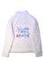 A White Zippered Sweatshirts from FatFace in size 8Y for girl. (Back View)